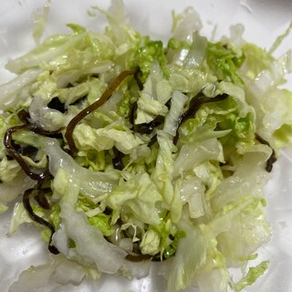 白菜塩昆布サラダ